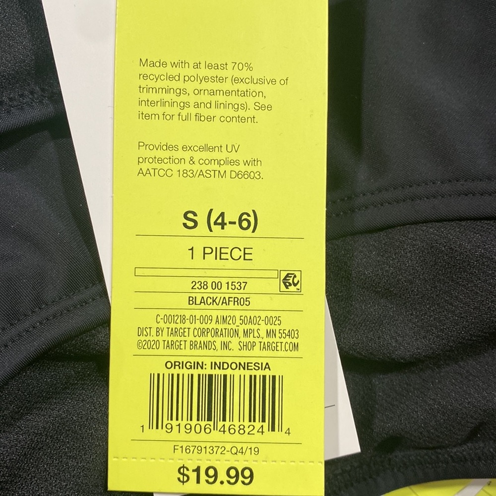 All in Motion Women's Medium Coverage Hipster Bikini Bottom BLACK S NWT Various - Picture 5 of 5